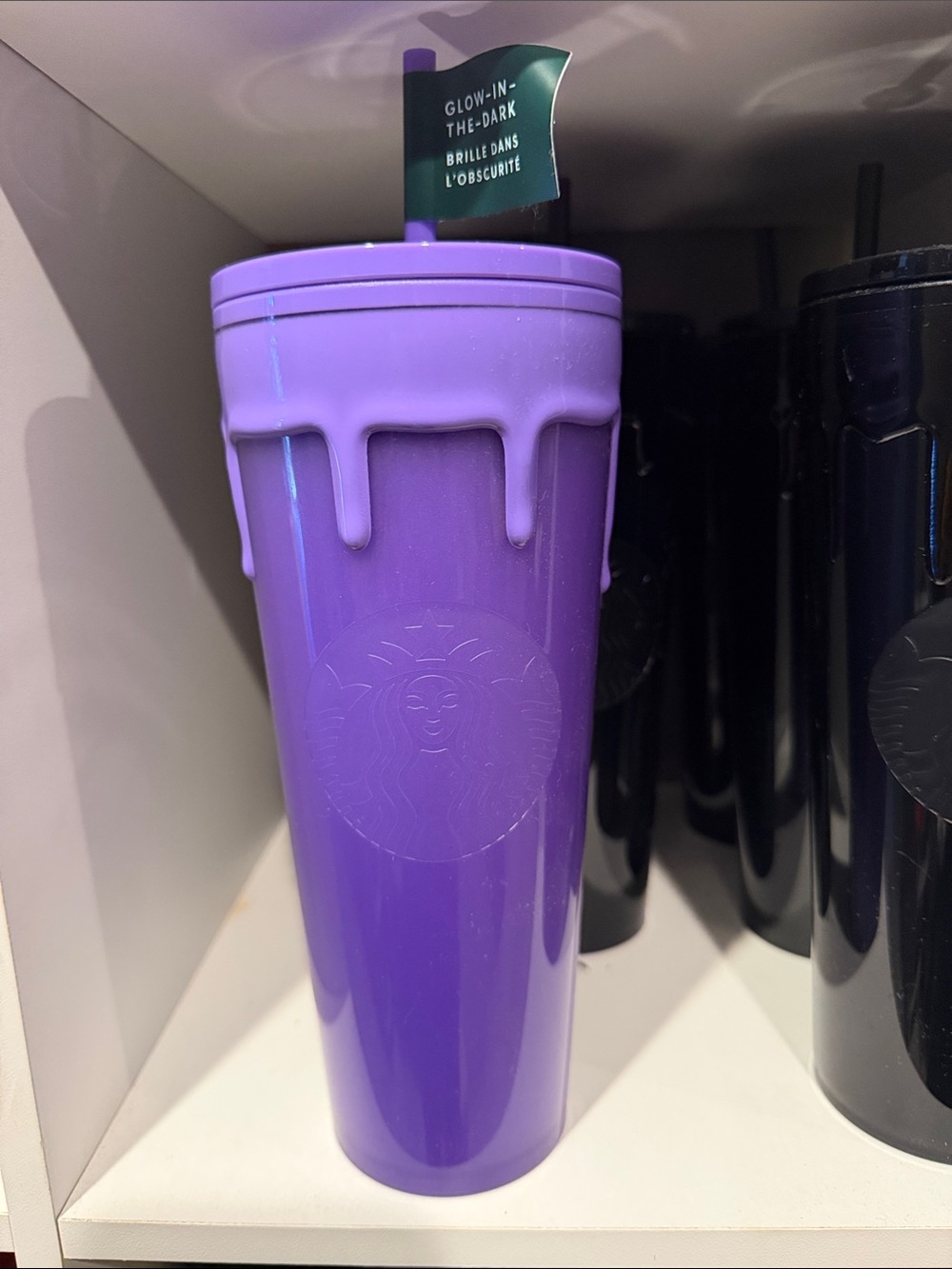 Starbucks Purple Drip Tumbler - Glow-In-The-Dark Accent